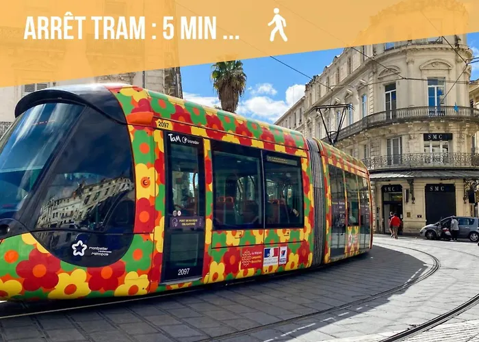 Youmi - Appartement Calme Avec Jacuzzi Et Clim A 5Min De La Comedie, Tram A 200M